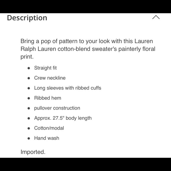 🚫SOLD🚫Ralph Lauren Cotton Blend sweater - Picture 5 of 5